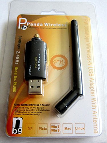 Mint Panda 300Mbps Wireless N USB Adapter Windows Vista/7/8/8.1/10 Ubuntu, 