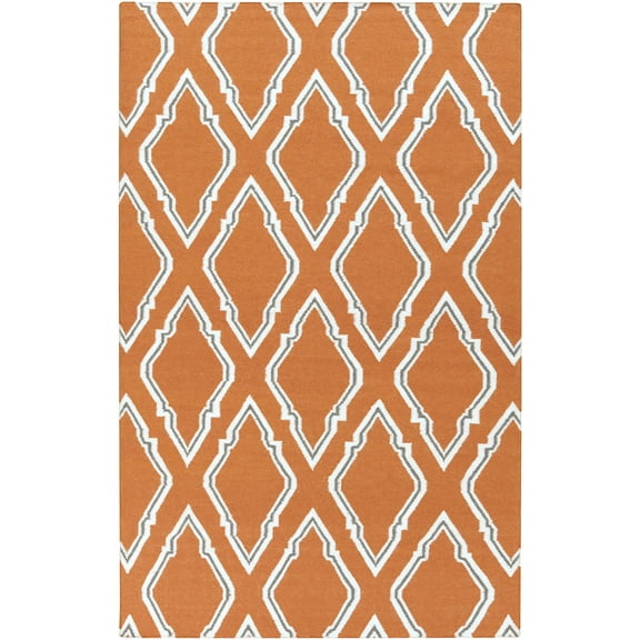 BoutiqueRugs Isanti Transitional Area Rug - Burnt Orange, Cream, Charcoal - 8' x 11'
