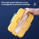 thumbnail image 5 of Leakproof Bento Box For Adults With 3 Compartment Lunch Box For Kids With Spoon & Chopsticks Microwave Dishwasher Safe BPA Free Meal Box With Handle, 5 of 5