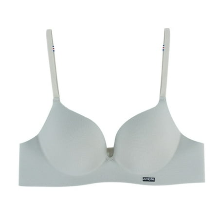 

QWZNDZGR Sexy Deep U Cup Bras For Women Push Up Lingerie Seamless Bralette Backless Plunge Intimates Female Underwear 2021
