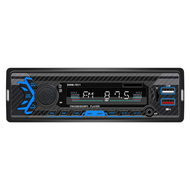 Reproductor De Mp3 Para Automóvil Bluetooth 5 Llamadas Manos Libres Alta De Sonido Puertos Usb Duales Control Remoto Transmisor Fm Montado En Vehículo Para Automóvil matsuzay VI009431-02