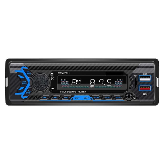 Reproductor De Mp3 Para Automóvil Bluetooth 5 Llamadas Manos Libres Alta De Sonido Puertos Usb Duales Control Remoto Transmisor Fm Montado En Vehículo Para Automóvil seitruly VI009431-02