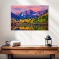 thumbnail image 2 of Elephant Stock Maroon Bells Autumn Beauty Wall Art - Horizontal Canvas Wall Art - Living Room Wall Decor - Nature Canvas - Blue And Yellow Decor - 24" x 16", 2 of 8