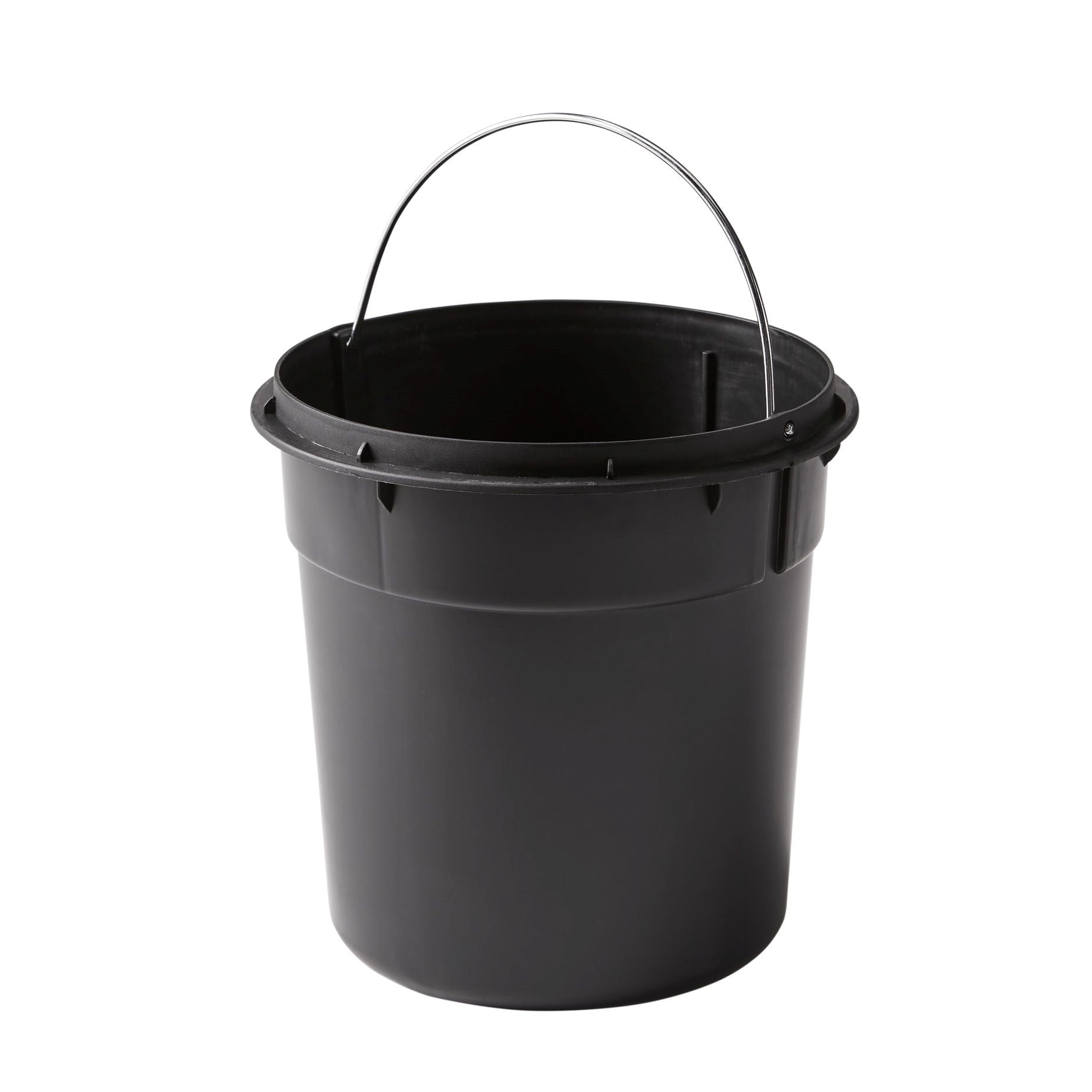 (2 pack) Better Homes & Gardens Satin Nickel SS 1.3 Gallon Metal Bathroom Waste Basket