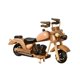 thumbnail image 4 of Modelo de motocicleta de madera, diseño retro, ideal como regalo, coleccionable, escultura de motocicleta. 16CMX3CMX10CM, 4 of 9