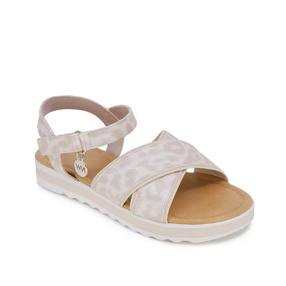 NINE WEST Little and Big Girls Stella Sandal Gold Tone