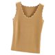 thumbnail image 1 of Minnieouse Ropa interior térmica para mujer, chaleco, Otoño Invierno, hogar, escuela, exterior, capa básica, cuerpo delgado, Tops cálidos, ropa interior Camisetas sin mangas Caqui Minnieouse AP013513-09, 1 of 6