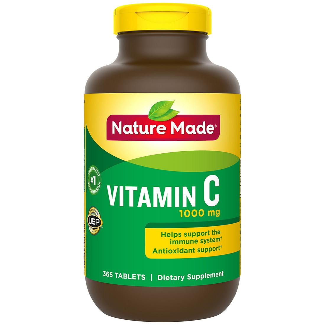 Nature Made 1 000mg Vitamin C Tablets 365 Ct Walmart Com