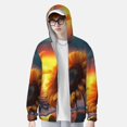 thumbnail image 2 of KLL Veste à Capuche Extérieure Protection Solaire UPF 50+ pour Hommes et Femmes, Imprimé Tournesol, Manches Longues, Pêche, Randonnée, Performance - Moyen, 2 of 7