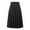 Black, variant on Black Midi Skirts for Women Solid Lightweight Flare Pull On Closure Pleated Skirt High Waisted A Line Work Party Pencil Skirts