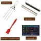 thumbnail image 2 of Juego de Brochetas para Parrilla de 3 Vías, Brochetas de Camarones para Asar, Tenedor para Barbacoa Semiautomático Reutilizable, Palito de Kebab para Exteriores, 2 of 8