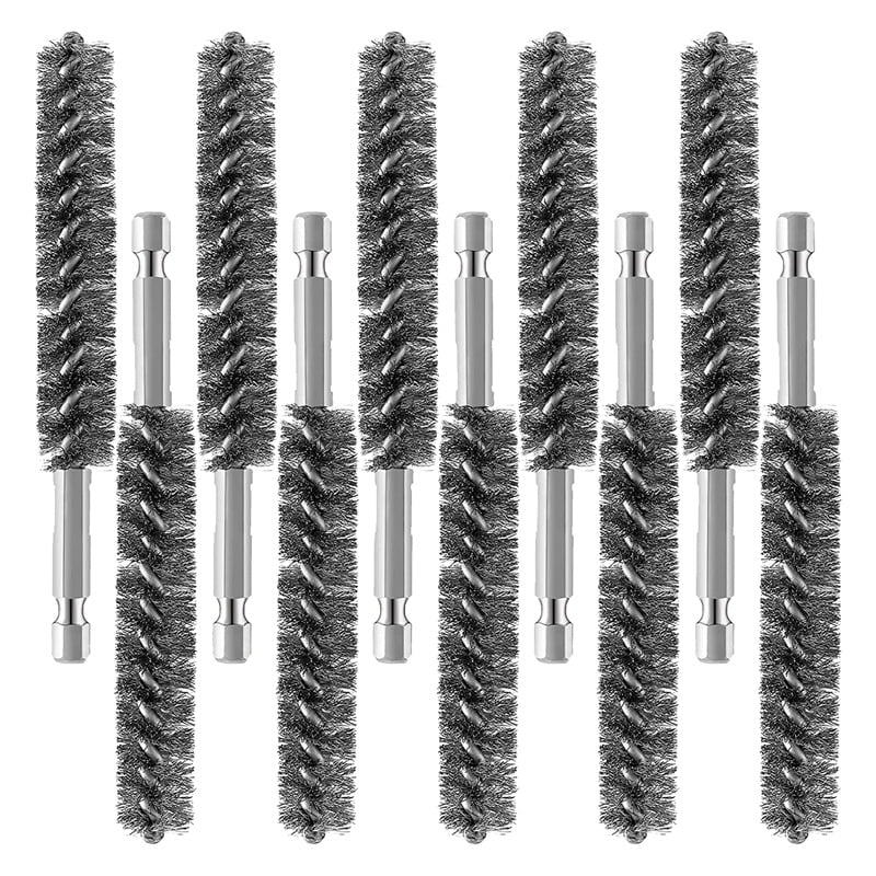 Stainless Steel Hole Brush Stainless Steel Bristle Wire Brush for Drill