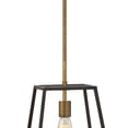 thumbnail image 2 of 1 Light Large Open Frame Pendant in Industrial Style 10 inches Wide By 12.5 inches High-Aged Zinc Finish Bailey Street Home 81-Bel-2022024, 2 of 4