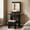 Black, variant on Topcobee Space-saving Vanity Desk with Mirror and Lights for Bedroom, Dresser for Closet, Closet Organizer, Modern Furniture for Bedroom-Black