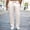 Khaki, variant on Mens Casual Pants Big and Tall Textured Breathable Drawstring Pants for Cruise, Loose Beach Vacation Pants with Pockets