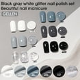 thumbnail image 4 of Gellen Nail Polish, Quick Air Dry 6Colors Nail Lacquer Set Winter Cold Tone Trendy Nail Polish Kit for Nail Manicure DIY Art Home, No UV Light Needed, 0.33 oz, 4 of 8