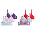 thumbnail image 1 of (2-Pack) Rinsvye Women Full Cup Underwire Bra Set Stretchy Fabric Various Sizes Available Stylish Trendy Look Everyday Comfort, 1 of 3
