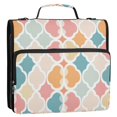 thumbnail image 5 of FORMRS Zipper Binder with Shoulder Strap 2-inch Ring 500 Sheet Capacity File Bag, Pink Abstract Pattern, 5 of 5