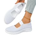 thumbnail image 3 of LTTVQM Orthopedic Sneakers for Women Slip-On Arch Support Strap Diabetes Foam Breathable Mesh Walking Shoes Anti-Slip Soft Tennis Sneakers White 40(US-8), 3 of 4
