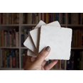 thumbnail image 4 of Beige Marble 4'' x 4'' Tumbled Set of 4 Coasters, 4 of 4