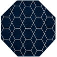 thumbnail image 3 of Unique Loom Trellis Frieze Collection Area Rug - Geometric (7' 10" Octagon Navy Blue/Ivory), 3 of 7