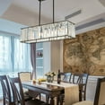 thumbnail image 2 of Fichiouy Crystal Pendant Light Luxury Ceiling Lamp Bedroom Dining Room Chandelier Fixture, 2 of 9