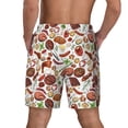 thumbnail image 2 of Lsque Mens Swim Trunks Cooking Bbq Pattern - Bathing Suit Compression Liner - Beach Swim Shorts Swimwear - (S-3XL) - Stretch Quick Dry -Medium, 2 of 9