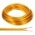 thumbnail image 1 of Uxcell 50Ft 18/2 Covered Wire, 300V SPT-1 Lamp Cord Insulated Heat Resistant Electronical Flexible Cable, Golden, 1 of 7
