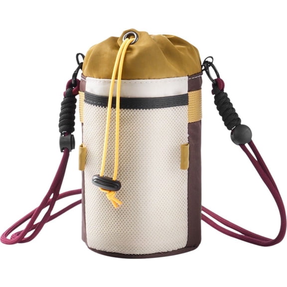 Bike Handlebar Bag Lightweight Waterproof Water Bottle Holder Carrier Pouch Large Capacity Drink Cup Holder with Fastener Straps