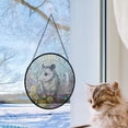 thumbnail image 5 of Opossum Stained Glass Suncatcher, Mouse Window Hanging, Opossum Lover Home Decoration, Indoor Decor, Stained Glass Ornament 2025, Holiday Decoration, Seasonal Keepsake Gift,, 5 of 6