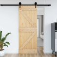 thumbnail image 1 of vidaXL Porte NARVIK 85x210 cm Bois Massif Pin, 1 of 5