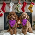thumbnail image 4 of Dog Bandana 2 Pack,Cute Spider Web Halloween Pattern Bandanas for Dogs,Cat Bandana,Small/ Large Dog Bandana 2 Size,Dog Bandanas Girl Boy, 4 of 5