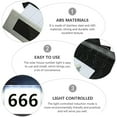 thumbnail image 3 of OULII 2Pcs House Number Solar Signs for Outdoor Use with Light-Controlled Induction, 3 of 8