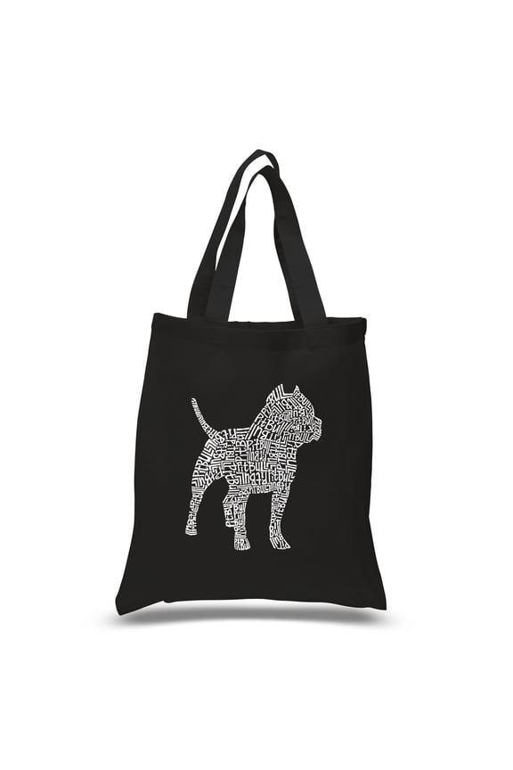 Small Word Art Tote Bag - Pitbull