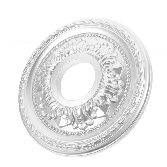 OULII ceiling light canopy Ceiling Medallion Silver 1Pack