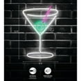 thumbnail image 5 of Xtreme Lit 10.16" x 15.35" Martini Glass LED Neon Sign, Plastic Hanging Wall Art, 5 of 8