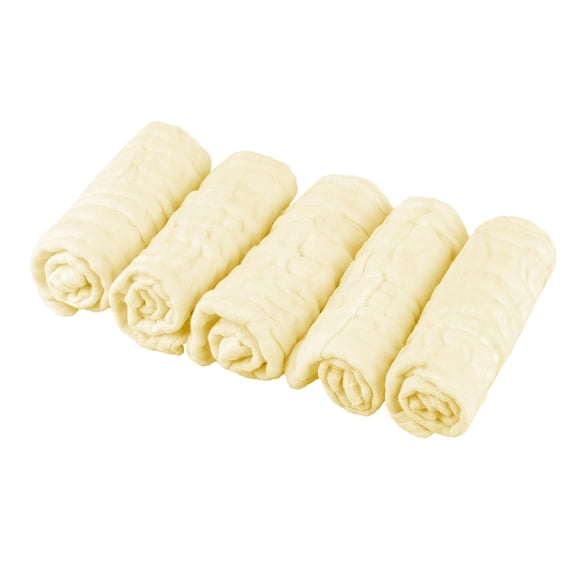 Kjfeif 5-Packs Organic Cotton Baby Washcloths, Soft Muslin Face Cloths for Sensitive Skin, Gentle Baby Wipes and Bath Towels for Newborns, Boys, Girls, and Toddlers