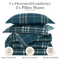 thumbnail image 2 of Vilano Plaid Printed Comforter Set by SouthShore Fine Linens, 2 of 9