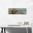 thumbnail image 2 of ARTCANVAS Fishing Boats on the Beach Panoramic Canvas Art Print by Vincent Van Gogh - Size: 36" x 12" (0.75" Deep), 2 of 9