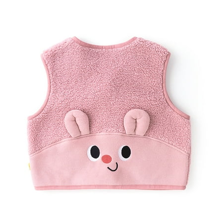 

TOOYOU Girls Coats Cartoon Vest New Horse Clip Baby Children S Clothing Cotton Jacket Warm Winter Tops For Outdoor 1-2 Years