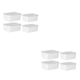 thumbnail image 3 of Matsuzay Contenedor de alimentos apto para microondas - Fácil de ubicar Apilable Apto para microondas Grado alimenticio Blanco lechoso 4 piezas Blanco lechoso 4 piezas 2Conjunto, 3 of 6