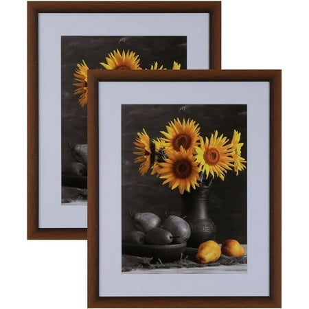 

Picture Frames Set of 2. 1-1/8 Polystyrene Modern Dark Brown 7x7 Wholesaleartsframes-com 313-VIII Series Made in USA