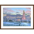 thumbnail image 2 of Art.com Winter Lights Buckingham Palace Art Print by Richard Harpum, Brown Frame Wall Art, 29" x 21", 2 of 5
