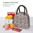 thumbnail image 5 of Daiia Rose Mix Leopard 3 Pattern Lunch Bag , Insulated Lunch Box, Small Leakproof Cooler Food Lunch Containers Reusable High Capacity Lunch Tote Bags-One Size, 5 of 6