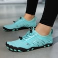 thumbnail image 4 of lnmuld Men Women Barefoot Shoes Breathable Mesh Shoes for Water Yoga Fitness Hiking Color:Sky Blue,Size:9.5, 4 of 5