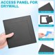 thumbnail image 2 of Uxcell 2-Pack Panel de Acceso para Drywall, 5x5 Pulgadas Cubierta de Agujero de Pared Adhesiva de Plástico [Negro, Cuadrado], 2 of 7