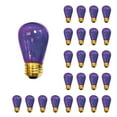 thumbnail image 5 of Bulbrite  Pack of (25) 11 Watt Dimmable S14 Incandescent Light Bulbs with Medium (E26) Base Transparent Pink, 5 of 5