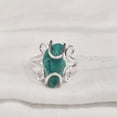 thumbnail image 2 of Natural Turquoise Ring, Rough Turquoise Ring, December Birthstone, Hippie Wire Ring, 925 Sterling Silver, Womens Ring, Christmas, Thanksgiving, Handmade, Statement Jewelry, Rough Gemstone Jewelry, 2 of 5