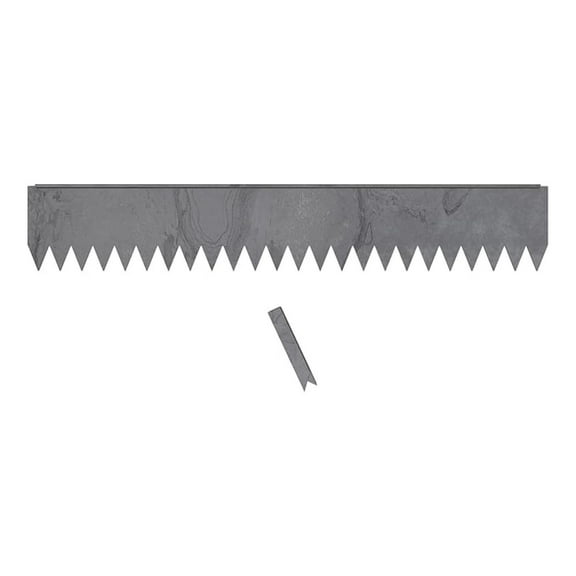 COR-TEN Steel Landscape Edging - 8 Inch - Hammer-In Lawn Edging - 16 Gauge Rounded Top - Rustproof Garden Border - Metal Landscape Edging