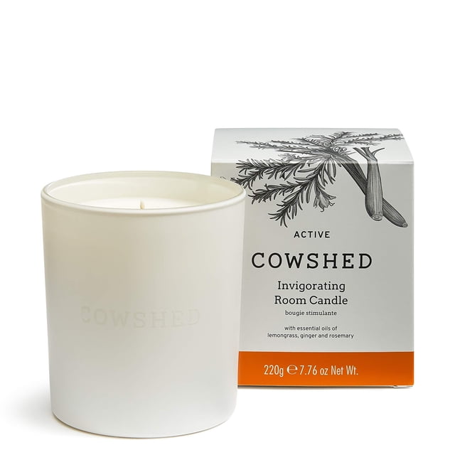Room Candle Cowshed Active, revitalizante, citronela y jengibre, 220 g